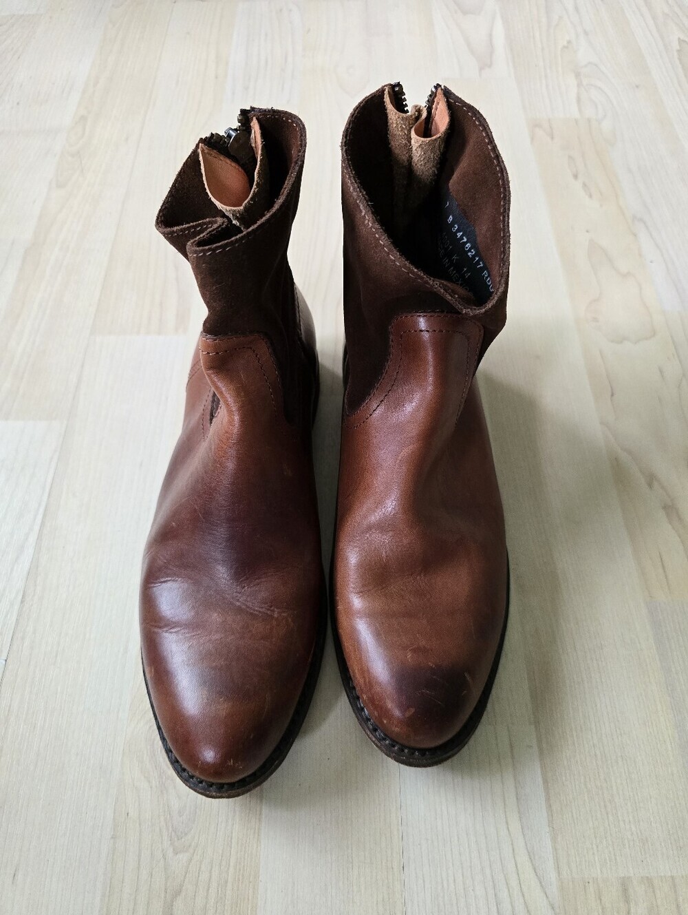 Frye Womens Jamie Zip Boot Redwood Size 7 - Picture 2 of 12